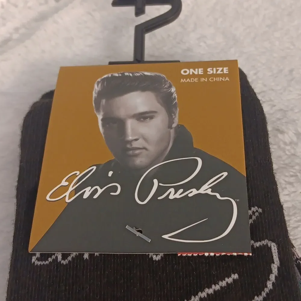 Elvis Signiture Black Socks